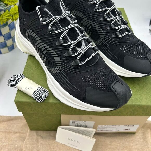 Men's Gucci interlocking G run sneakers size 13 made in Italy - Picture 4 of 10